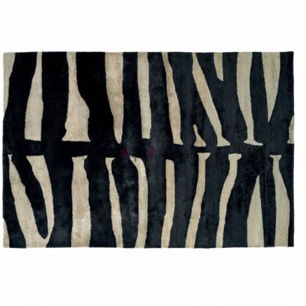 Alfombra ELITIS INDOOR SAMBURU BLACK WHITE 80X250-1