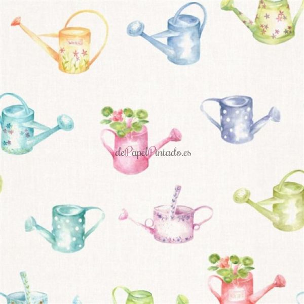 Revestimiento VOYAGE COUNTRY WALL ART WATERING CANS SMALL-1