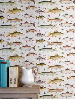 Revestimiento Voyage, referencia RIVER FISH SMALL LINEN - 2