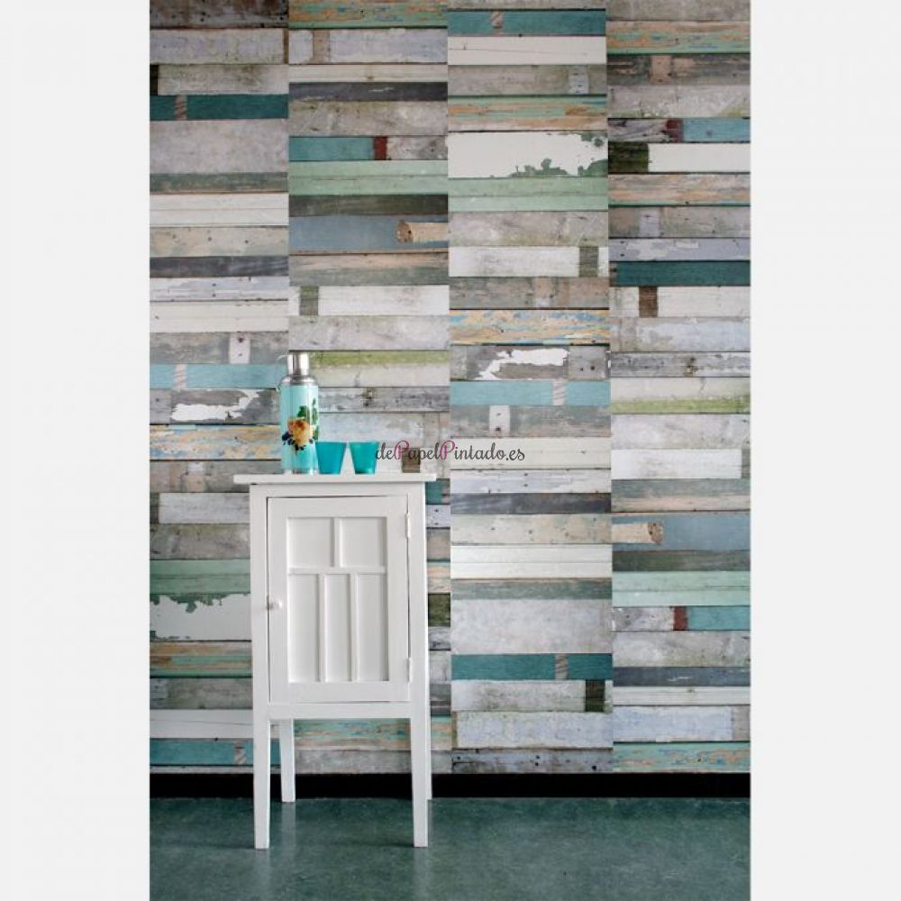 Papel Pintado STUDIO DITTE WALLPAPERS 2 SCRAPWOOD GREEN-2