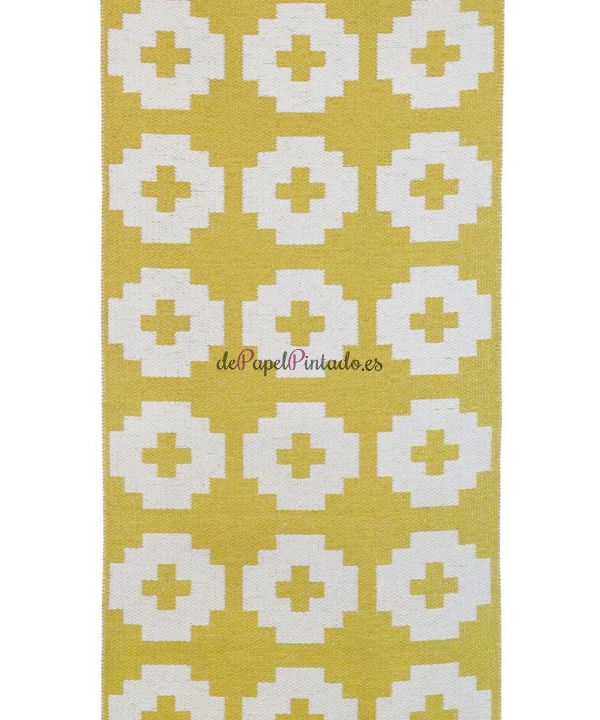 Alfombra BRITA SWEDEN PLASTIC RUGS FLOWER SUN 70X100-1