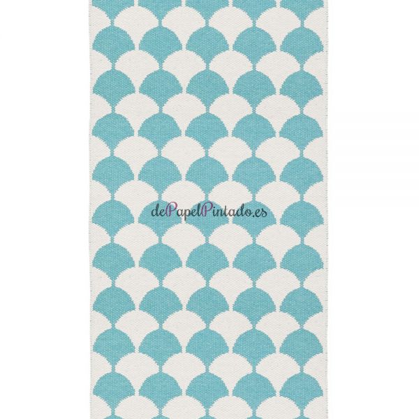 Alfombra BRITA SWEDEN PLASTIC RUGS GERDA POOL BLUE 70X100-1