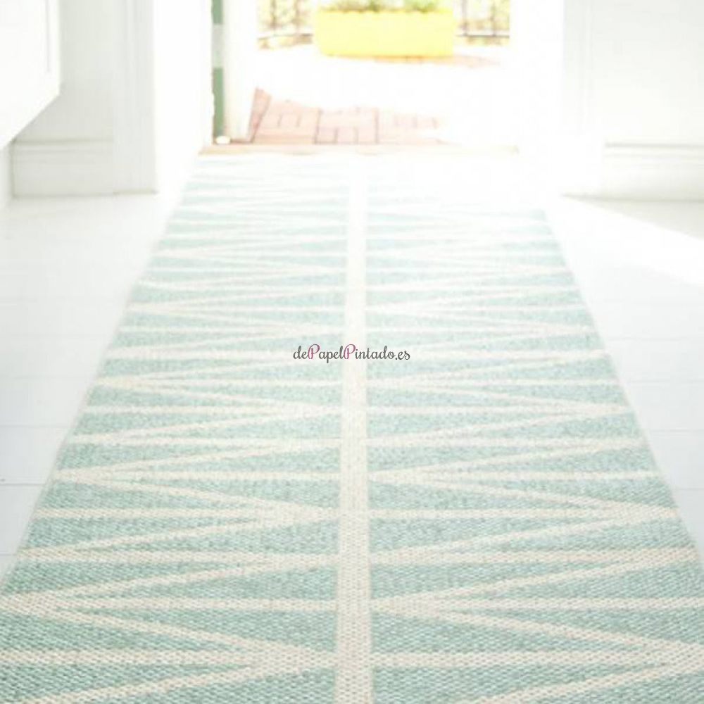 Alfombra BRITA SWEDEN PLASTIC RUGS HELMI TURQUOISE 70X100-2