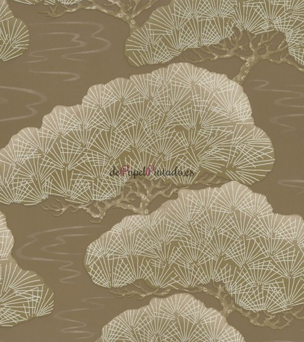 Papel Pintado LITTLE GREENE 20TH CENTURY PAPERS PINES GOLDEN-1