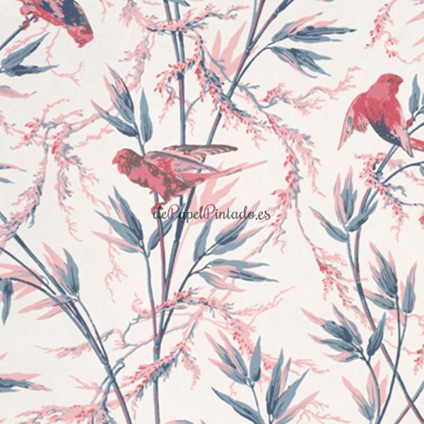 Papel Pintado LITTLE GREENE NATIONAL TRUST PAPERS IV GREAT ORMOND ST - CARMINE-1