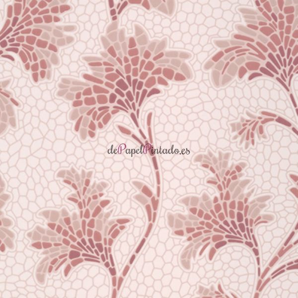 Papel Pintado LITTLE GREENE NATIONAL TRUST PAPERS IV MOSAIC TRAIL - BLUSH-1