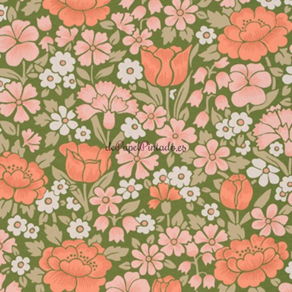 Papel Pintado LITTLE GREENE NATIONAL TRUST PAPERS IV SPRING FLOWERS - GARDEN-1