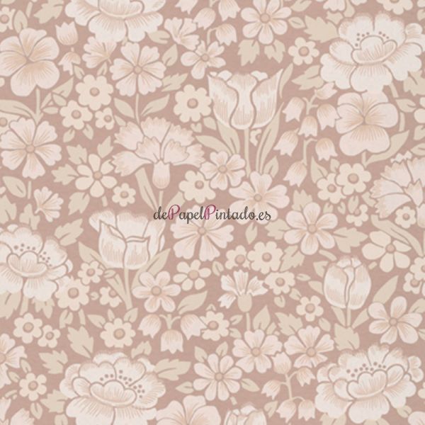 Papel Pintado LITTLE GREENE NATIONAL TRUST PAPERS IV SPRING FLOWERS - PORTLAND STONE-1