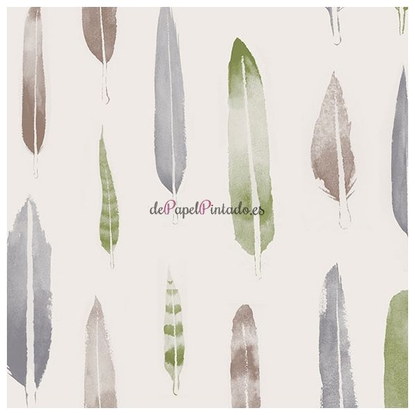 Papel Pintado MINI MODERNS 2 FEATHERS AZDPT024BL-1