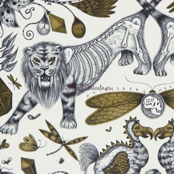 Papel Pintado CLARKE & CLARKE ANIMALIA W0100/02-1