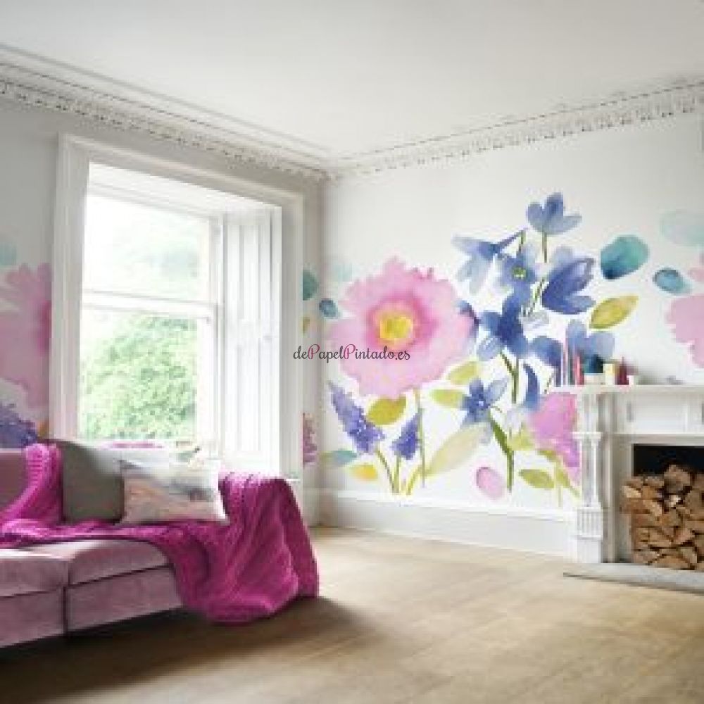 Fotomural BLUEBELLGRAY WALLPAPER COLLECTION FLORRIE MURAL-2