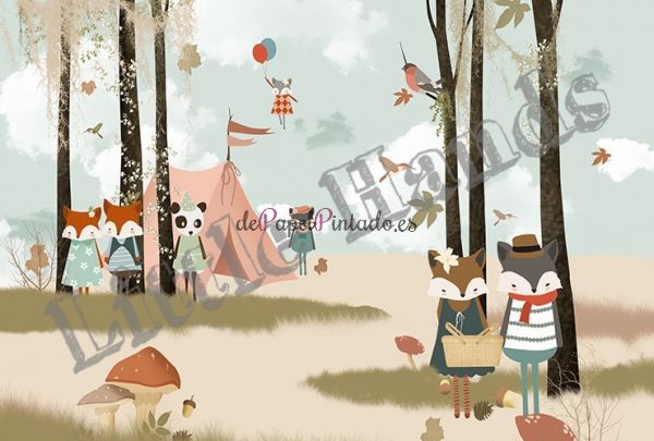 Fotomural LITTLE HANDS ANIMALS Forest-1