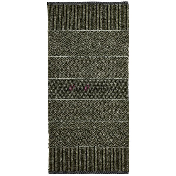 Alfombra HORREDS MATTAN MIX COTTON VINYL ALICE OLIVE 70x50-1