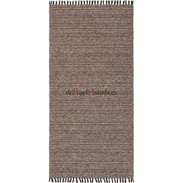 Alfombra HORREDS MATTAN WOOL & COTTON TOVA DARK BROWN 70x150-1