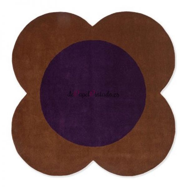 Alfombra ORLA KIELY LANA FLOWER SPOT CHESNUT VIOLET 150-1