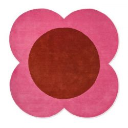 Alfombra Orla Kiely, referencia FLOWER SPOT PINK 150 - 1