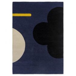 Alfombra Orla Kiely, referencia GEO FLOWER DENIM 120X180 - 1