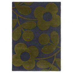 Alfombra Orla Kiely, referencia SPRIG STEM MARINE 120X180 - 1