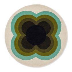 Alfombra Orla Kiely, referencia SUNFLOWER OLIVE 150 - 1