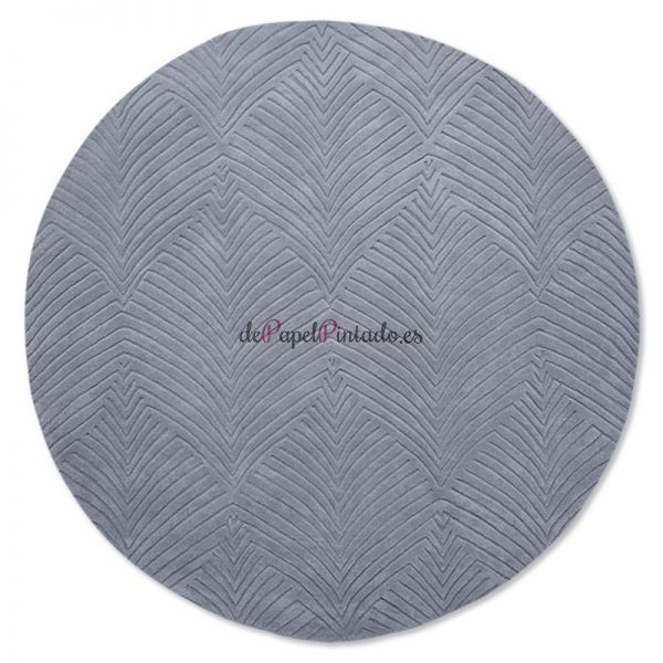 Alfombra WEDGWOOD LANA Y VISCOSA FOLIA 2.0 ROUND COOL GREY 150-1