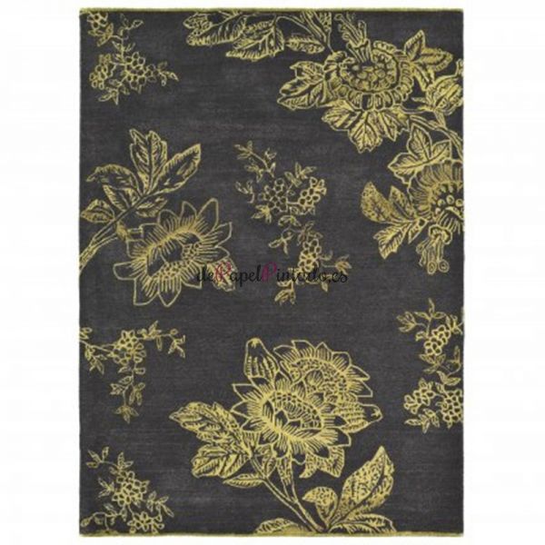 Alfombra WEDGWOOD LANA Y VISCOSA TONQUIN CHARCOAL 120X180-1