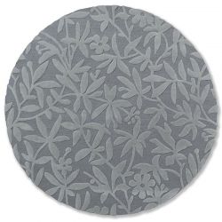 Alfombra Laura Ashley, referencia CLEAVERS DARK STEEL ROUND 150 - 1