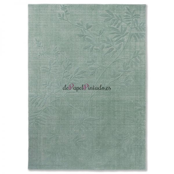 Alfombra LAURA ASHLEY ALGODON, LANA Y VISCOSA MARI MINERAL GREEN 140X200-1