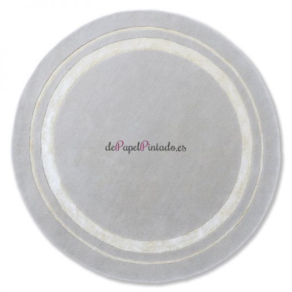 Alfombra LAURA ASHLEY LANA Y VISCOSA REDBROOK ROUND SILVER 150-1