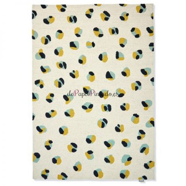 Alfombra SCION LANA LEOPARD DOTS PEBBLE SAGE 120X180-1